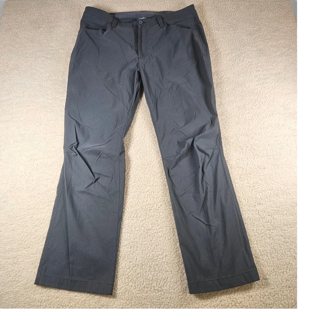 Eddie Bauer Tech Pants Men 36x30 Gray Stretch Hiking Outdoor Gorpcore C3053077